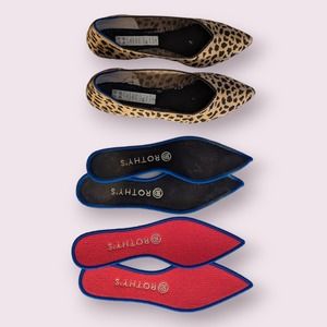 Rothy's Women's The Point Flat, Leopard, Size 8